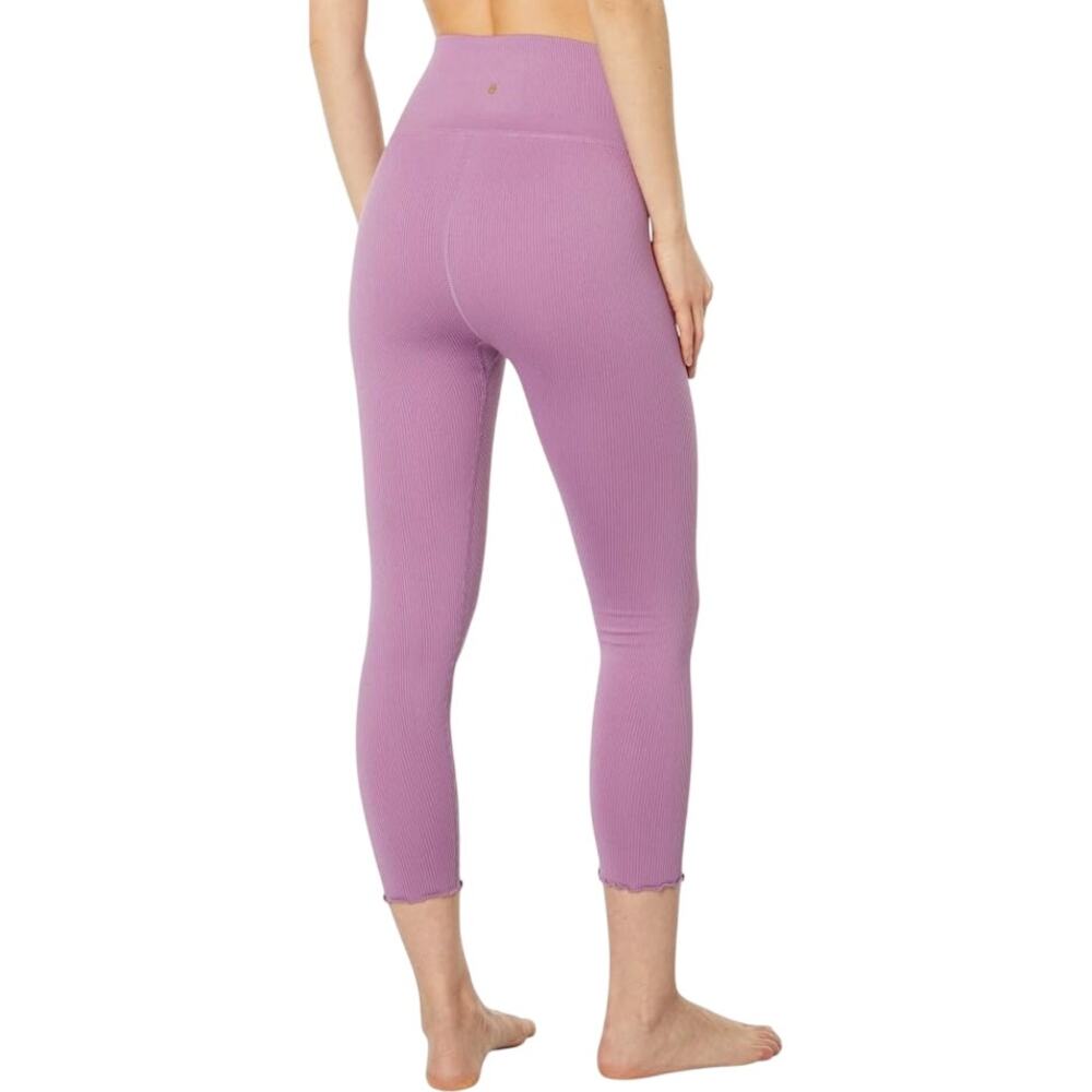 SPIRITUAL GANGSTER Love Sculpt 7/8 Ruffle Legging Amethyst M/L NWT